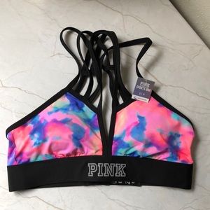 PINK Sports Bra Ultimate Lightly Lines NWT